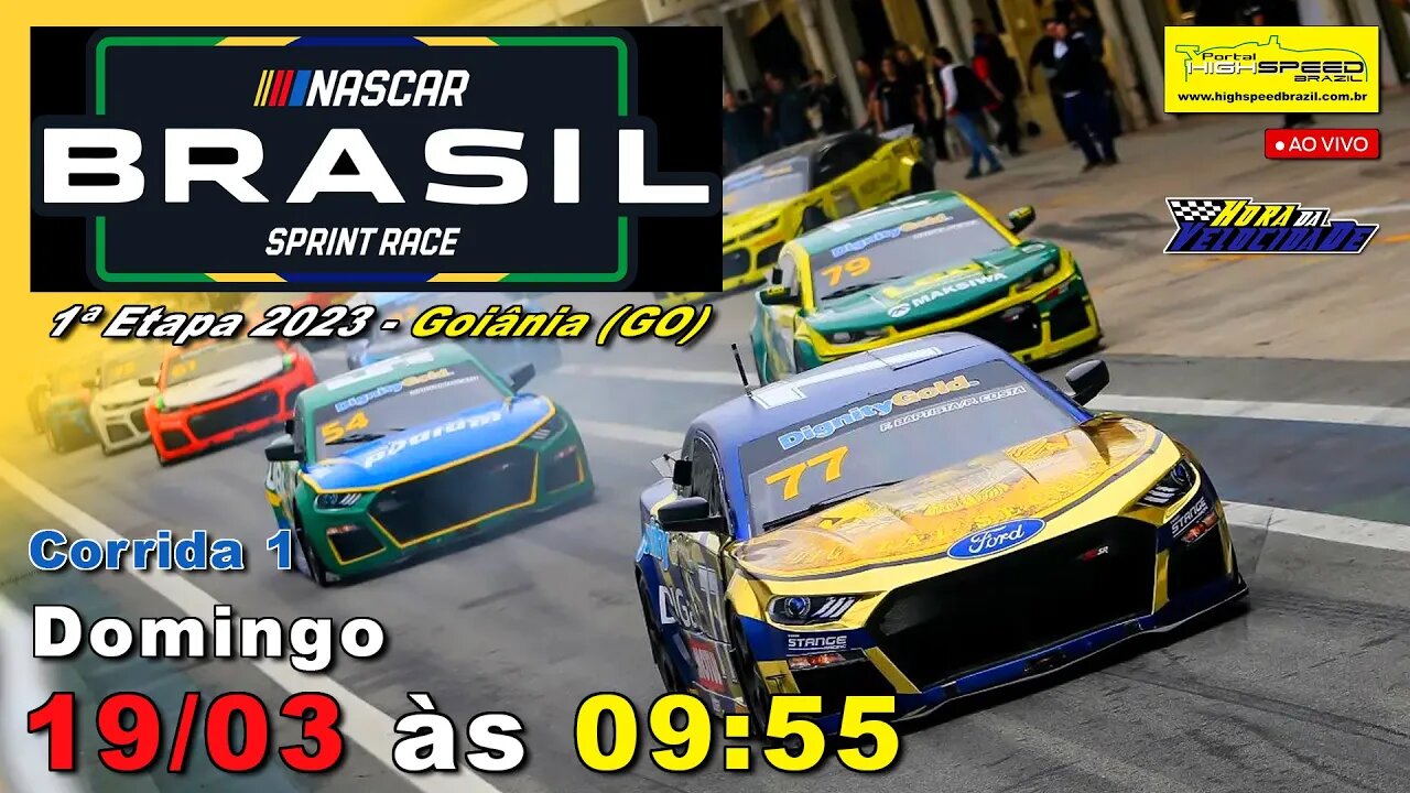 NASCAR BRASIL SPRINT RACE | Corrida 1 | 1ª Etapa 2023 | Goiânia (GO) | Ao Vivo