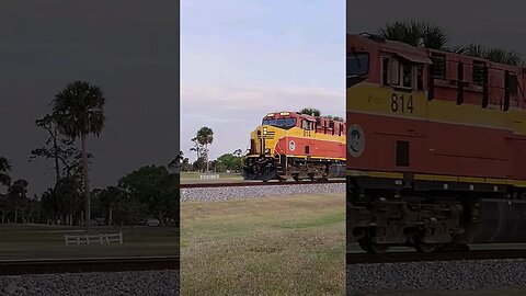 Florida East Coast Railway FEC-103 at Daytona Beach Golf Club Mar. 18 2023 #railfanrob #fec