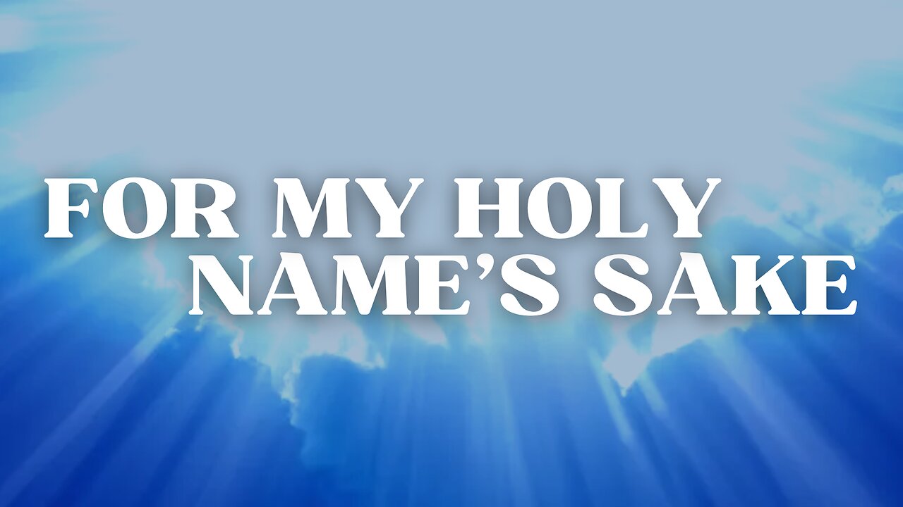 For My Holy Name's Sake by John Trotter