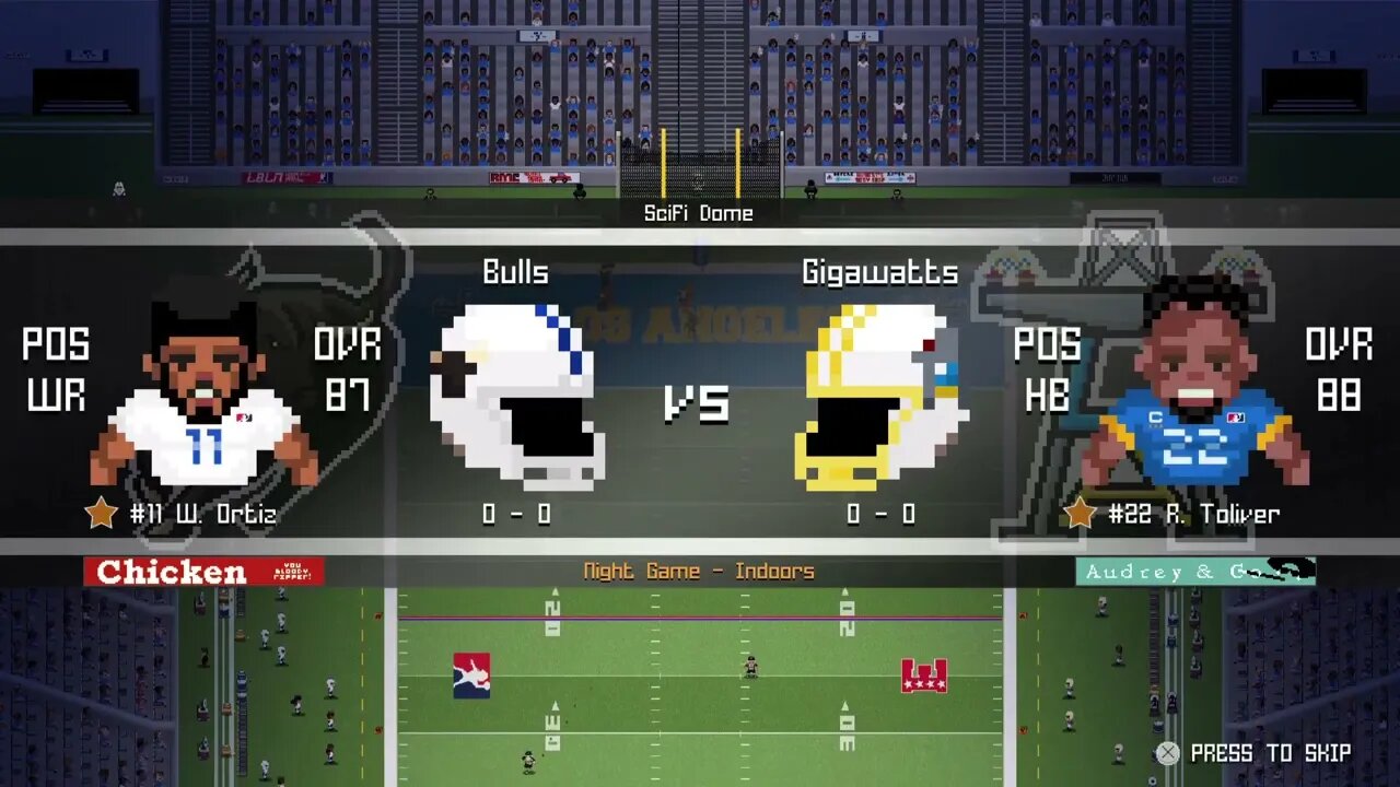 EFL:1-9- Indianapolis Bulls (0-0) @ LA Gigawatts (0-0) - Legend Bowl - Week 1 - Intros / Coin Toss