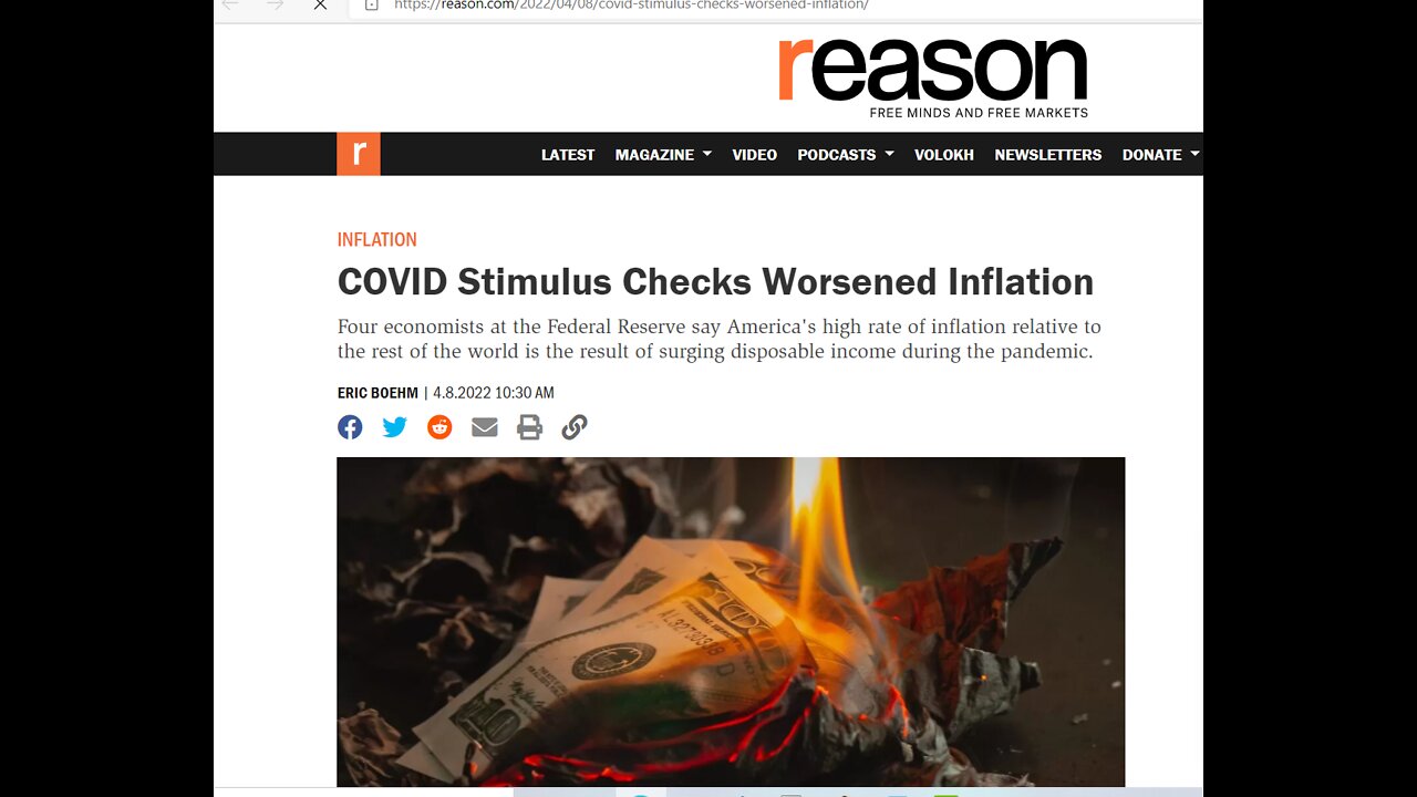 Liberty Conspiracy - Economists Know: COVID Welfare Added to PRICE INCREASES - 4-16-22