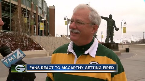 Day after McCarthy firing, fans grateful, but glad to see him go