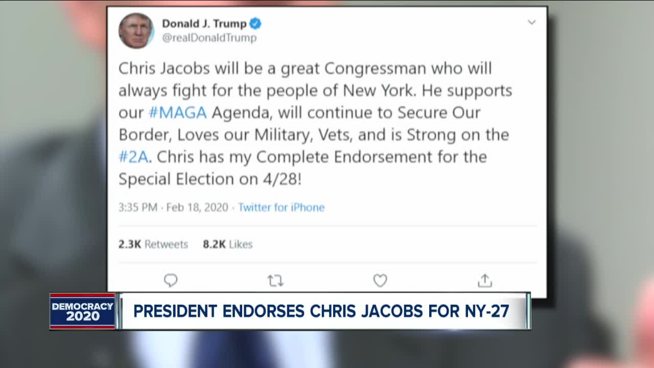POTUS endorses Jacobs for NY-27