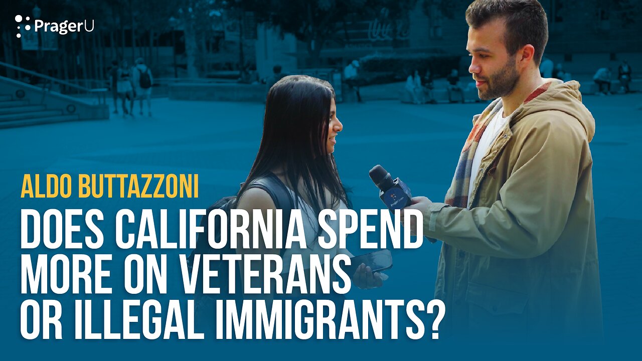 Does California Spend More on Veterans or Illegal Immigrants? | Man on The Street | PragerU