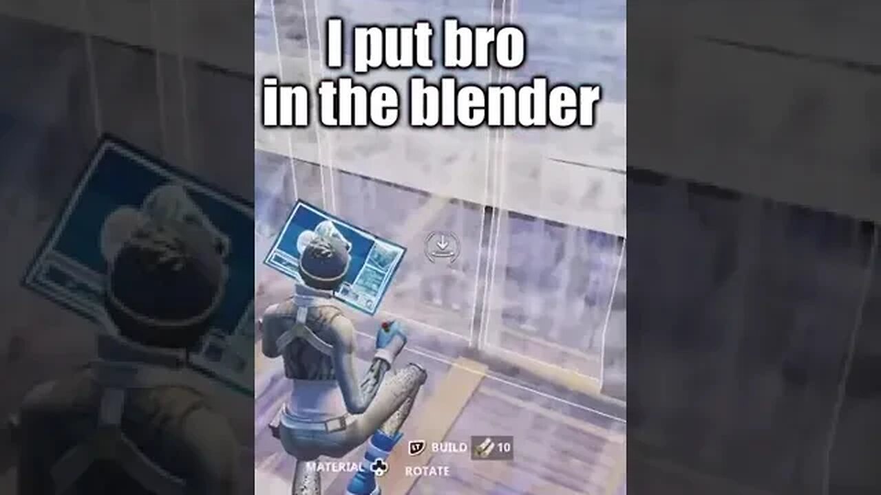 he got blended up #shorts #fortniteshorts #gaming