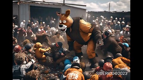 Animatronics Invade Amish Junkyard Wrestling! AJW #wwe #aew #fnaf