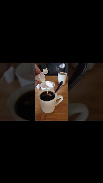 Slow Motion Coffee Creamer #coffee #cream #slowmotion