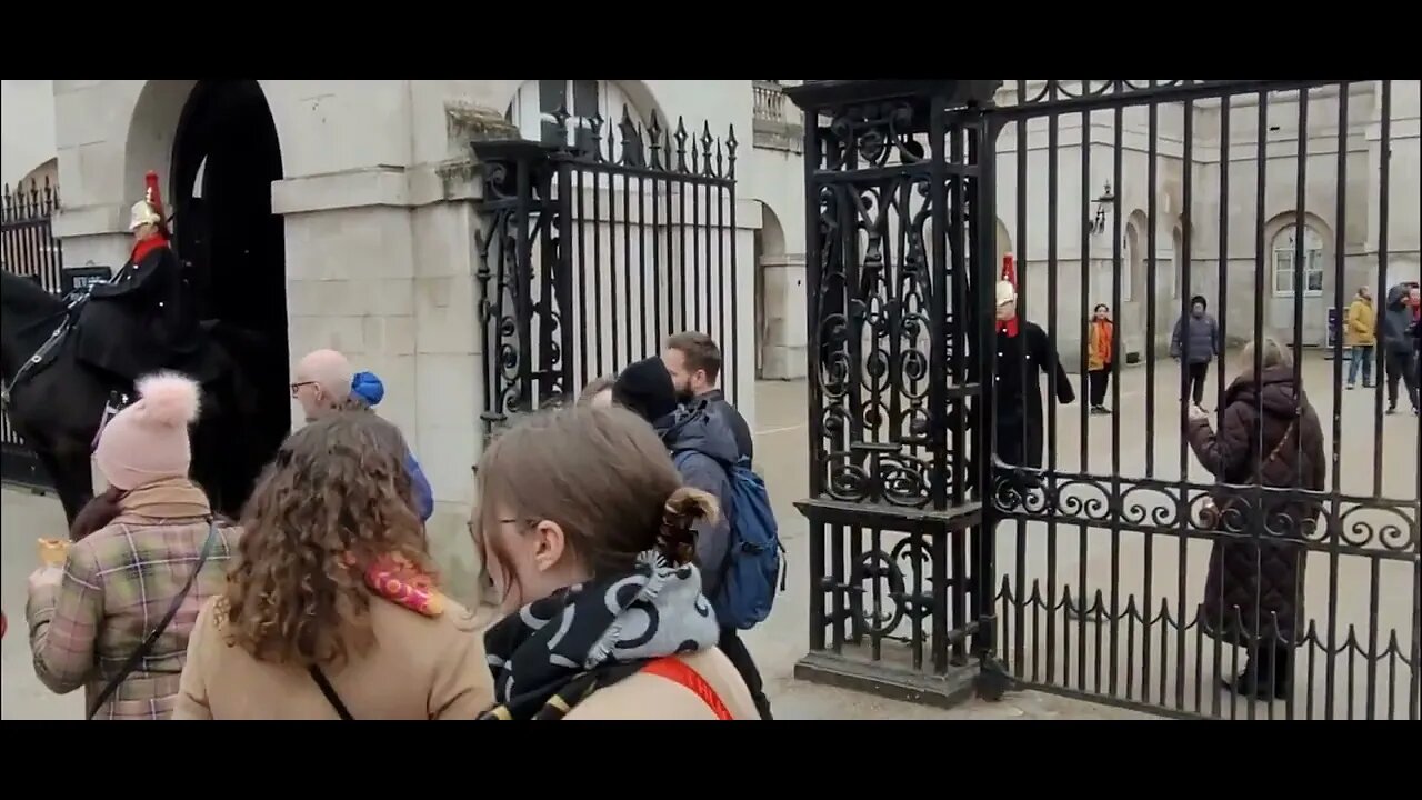 The kings guard shouts wayyyyy #horseguardsparade