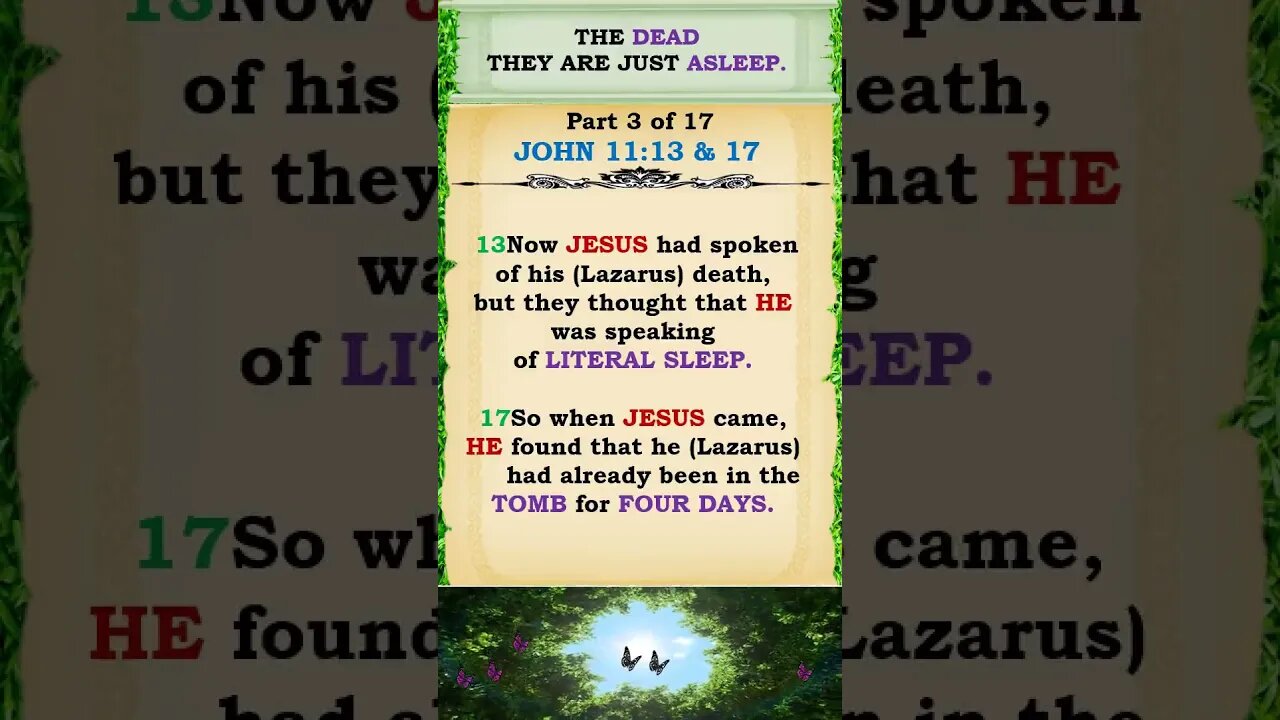 THE BIBLE SAYS ABOUT, WHAT HAPPENS TO US WHEN WE DIE? P3/17#godthefather #jesuschrist #holyspirit