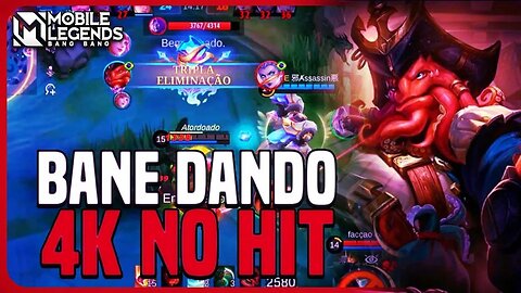 4K DE DANO NUM HIT, ESSE HERÓI É INSANO NA SOLOQ | BANE | MLBB