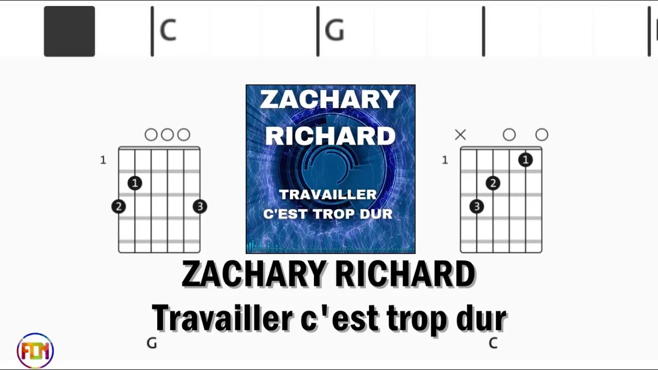 ZACHARY RICHARD Travailler c'est trop dur 1975 - Guitar Chords & Lyrics HD