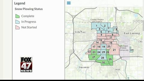 Check out Lansing's up to the minute plow map