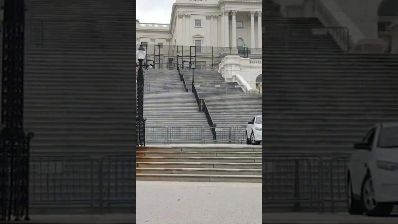 2/7/22 Nancy Drew in DC- Live Video 3- Current Look at the Capitol Fence Side.