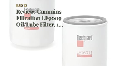 Review: Cummins Filtration LF9009 OilLube Filter, 1 Pack