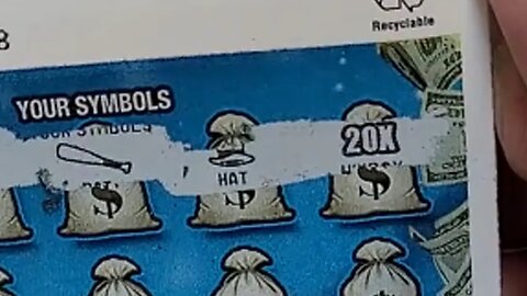 WINNING 20X THE PRIZE on this Scratch Off Lottery Ticket!