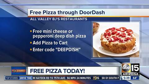 Get free pizza through DoorDash