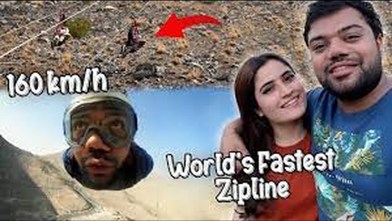 Riding The World's Fastest Zipline 😱 | 160 km/h Ki Speed Se Mountains Mein Zip Line Ki 😍
