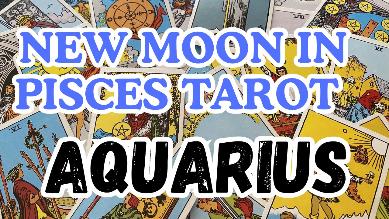 Aquarius ♒️-The wealth within! Pisces New Moon 🌑 Tarot reading #aquarius #tarotary #tarot