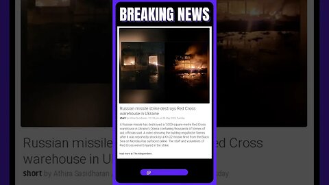 Current News | U.S. In Shock After Russian Missile Destroys Red Cross Warehouse
