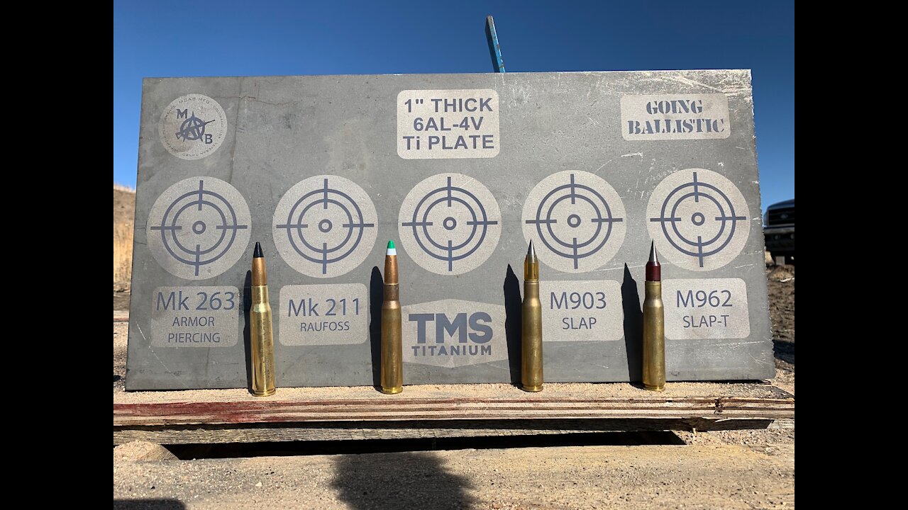 1" Titanium vs 50 Cals Baddest Rounds