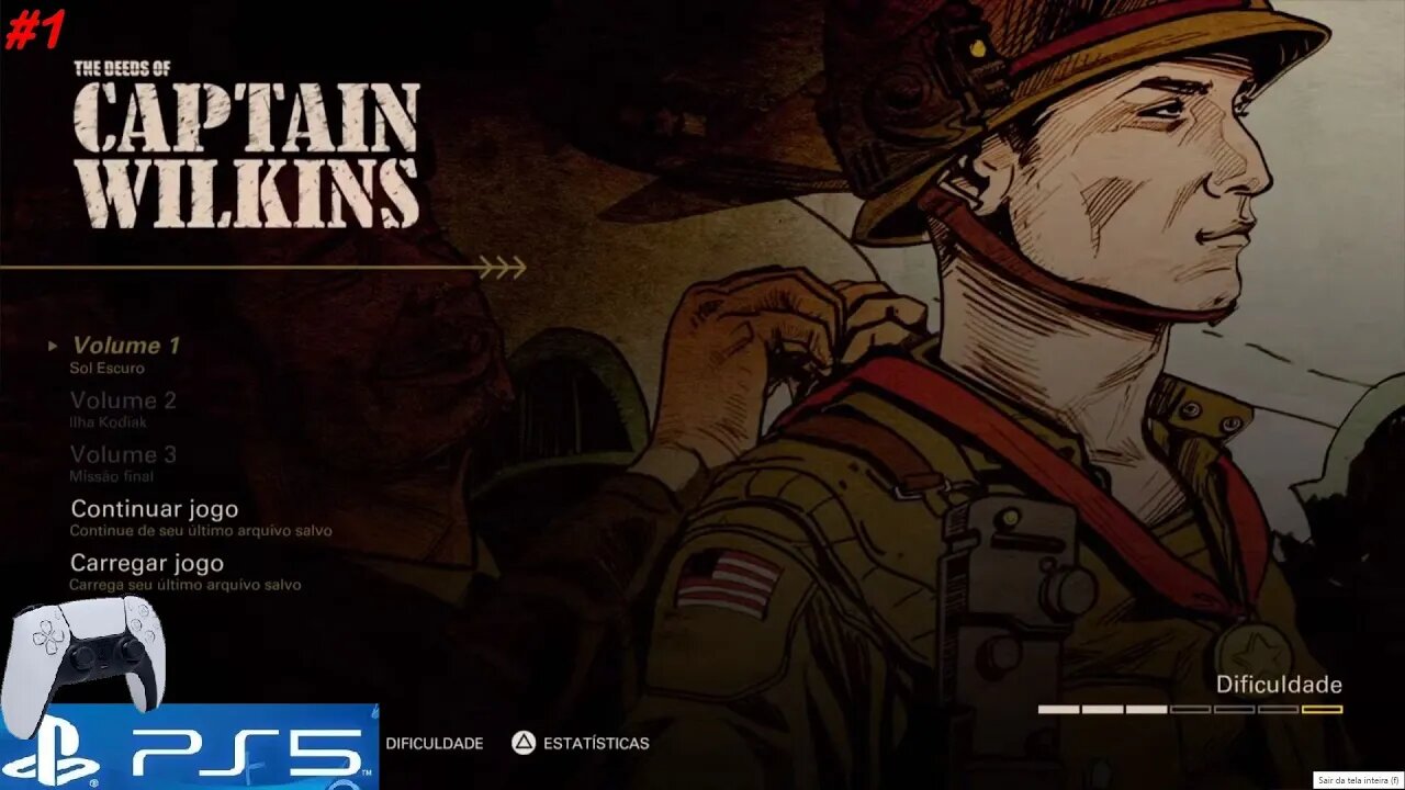 Os Feitos do Capitão Wilkins (#1) - Live no PlayStation 5 - DLC de Wolfenstein II