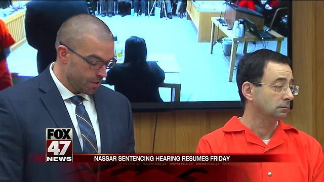 Nassar in court today for sentencing hearing