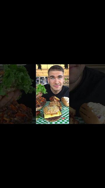 Wait... a VEGAN BURGER & FRIED CHICKEN SANDWICH CHALLENGE?!