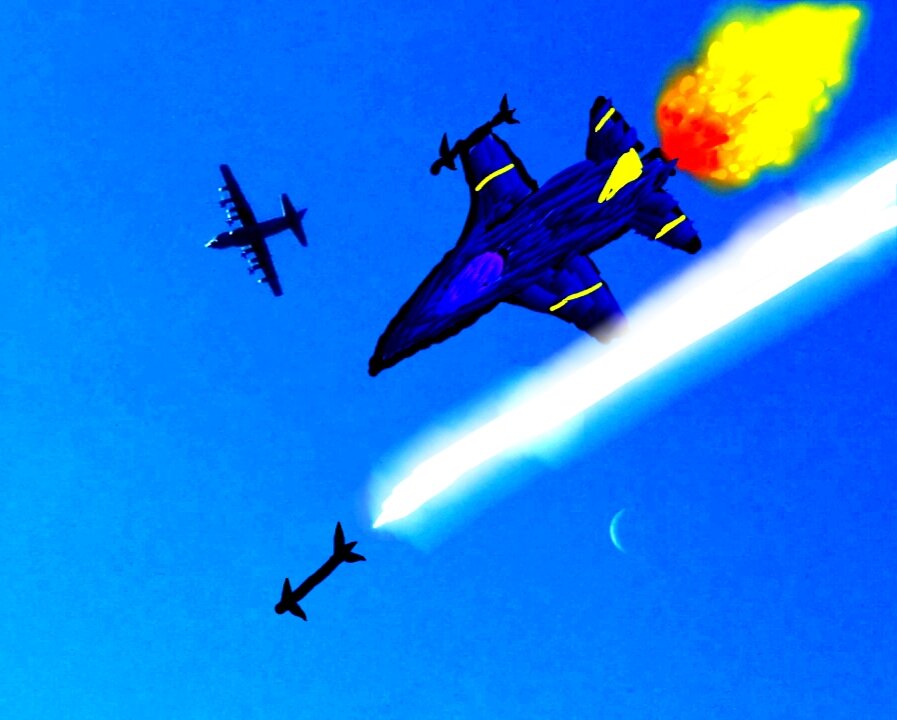Aircraft ASMR: C-130 | Scifi Looking Crescent Moon