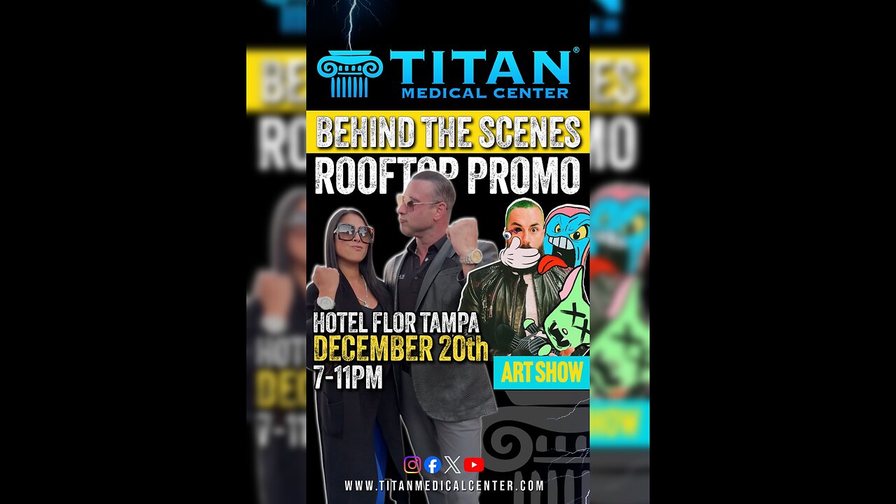 #Titan at the Jason Skeldon BTS Hotel Flor Art Show Promo Shoot!