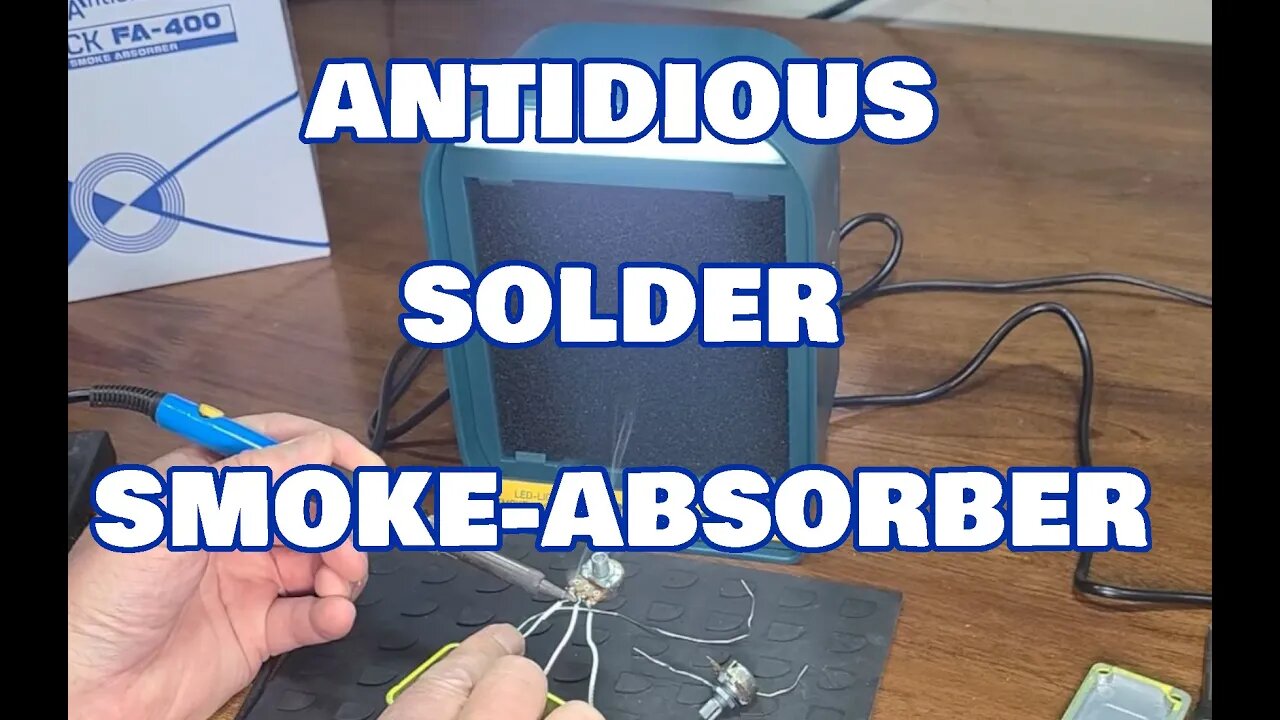 Compact Size and Works Great! Antidious Solder Smoke Absorber