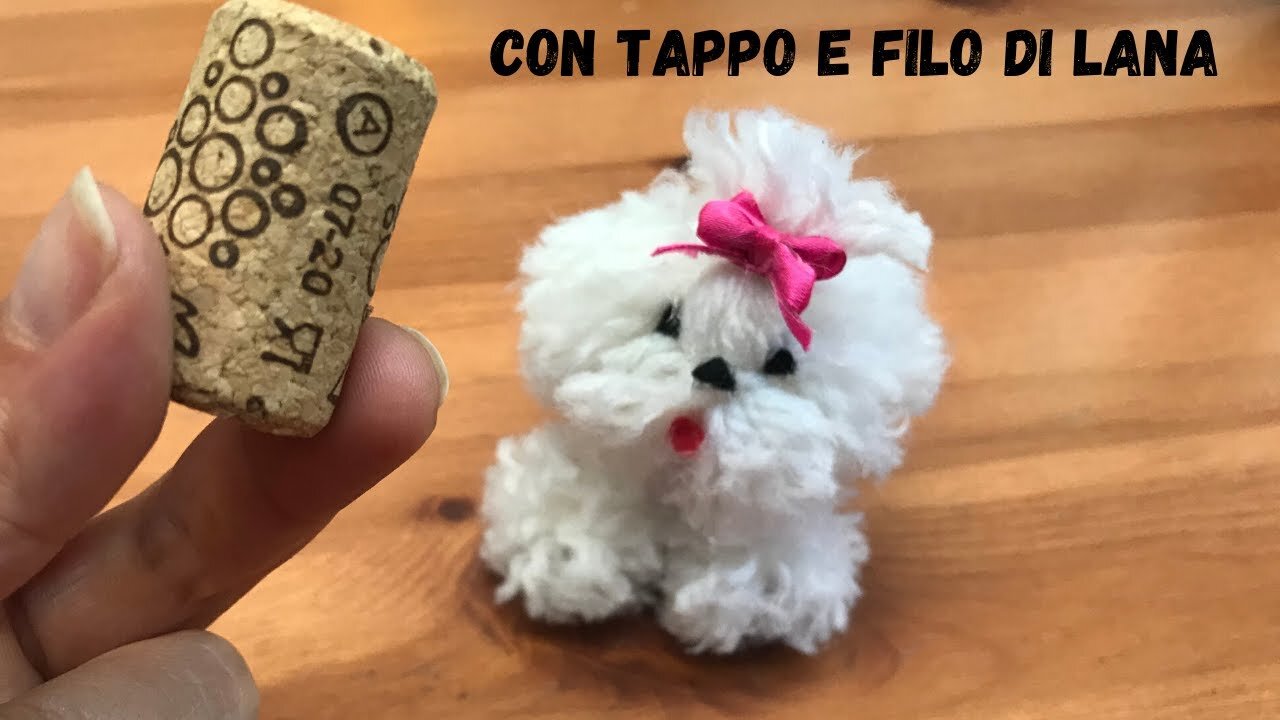 learn how to make a cute dog made of woolen thread