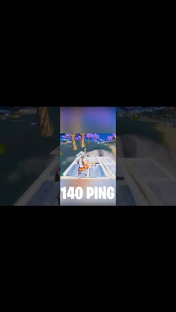 I CLIPPED HIM ON HIGH PING! (140 PING) #Fortnite #Shorts #High Ping