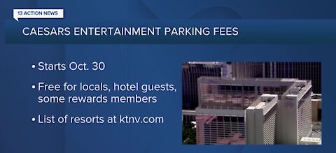 Caesars Ent. to bring some parking fees back to Las Vegas properties
