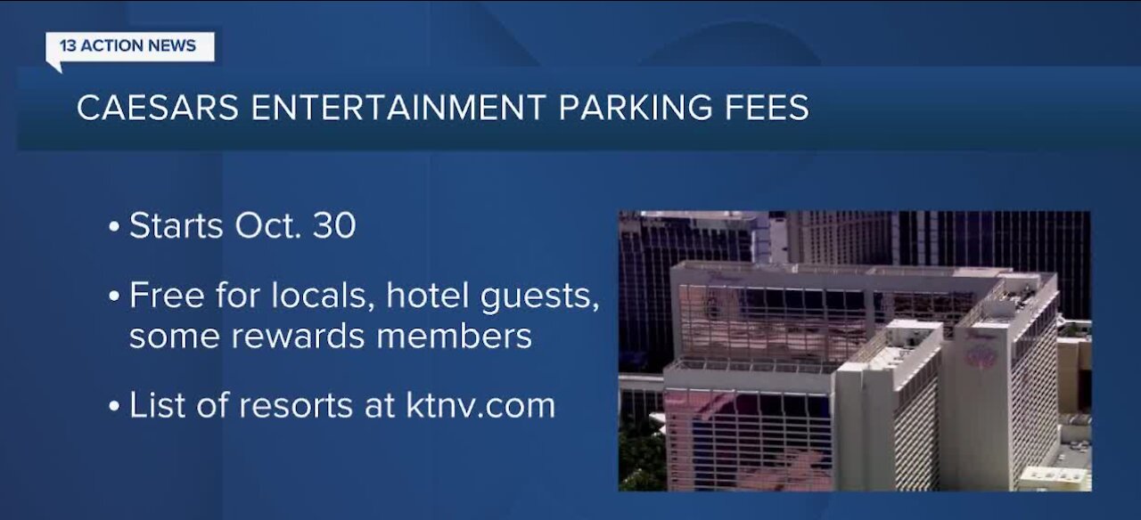 Caesars Ent. to bring some parking fees back to Las Vegas properties