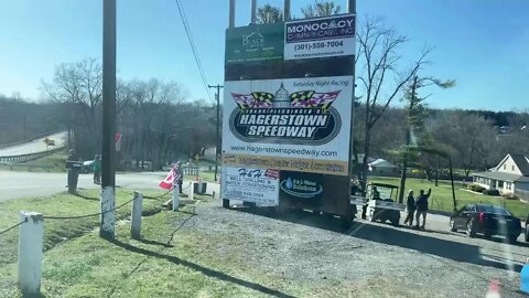 Rollin4freedom The people’s convoy Hagerstown speedway. A new day on the grounds of the Speedway.