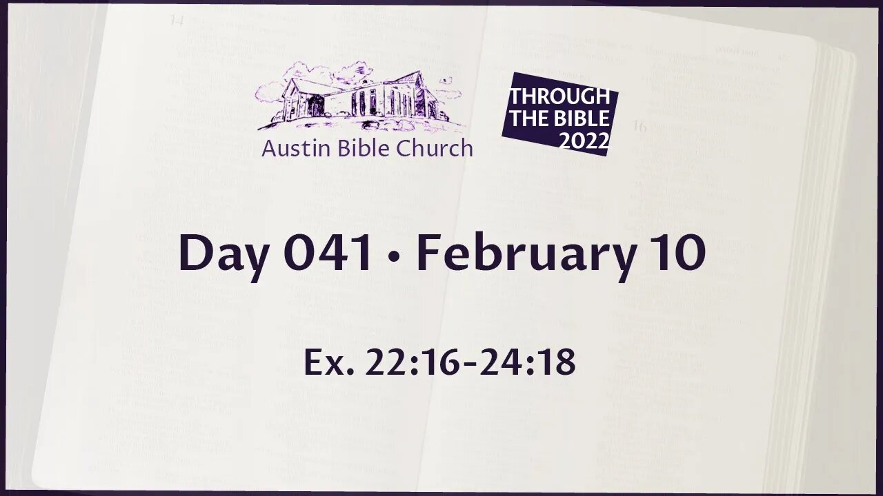 Through the Bible 2022 (Day 041)