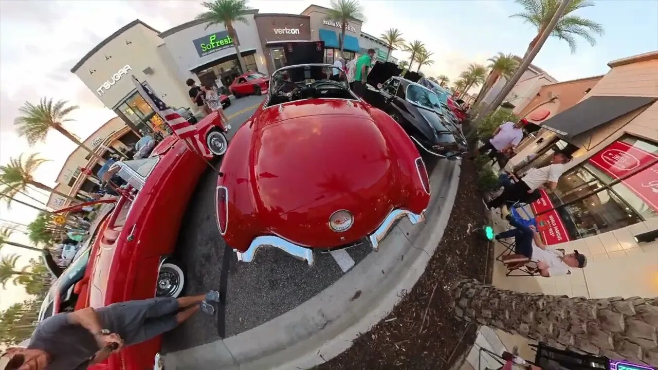 1960 Corvette & 1956 T Bird #corvette #tbird #chevycorvette #fordthunderbird #insta360