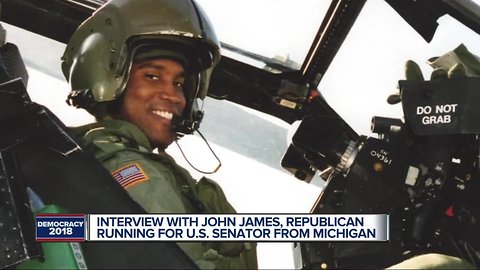 Action News sits down political newcomer, Republican nominee for U.S. Senate John James