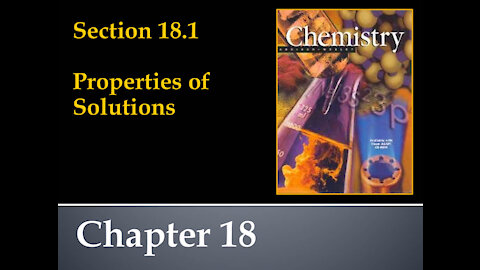 General Chemistry Section 18.1