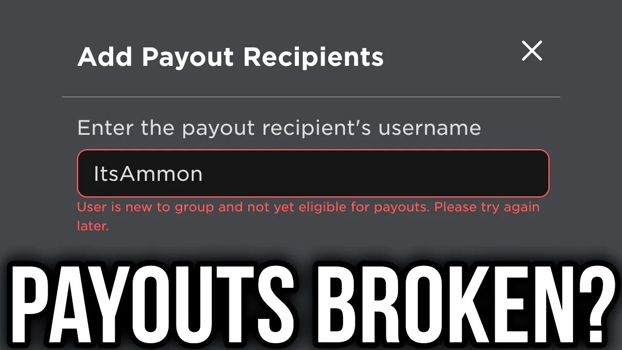 Roblox Group Payouts Broken