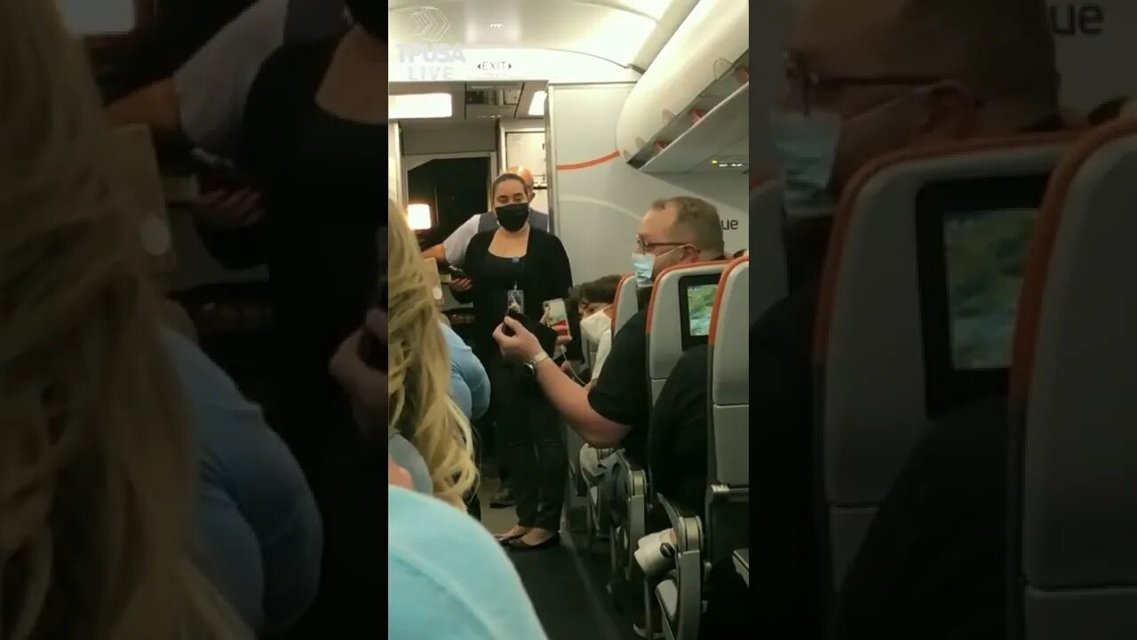 MAN GETS GETS REMOVED FROM FLIGHT FOR WEARING A “LET’S GO BRANDON” MASK
