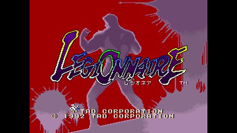 Legionnaire Arcade Game, TAD Corporation 1991, playthrough