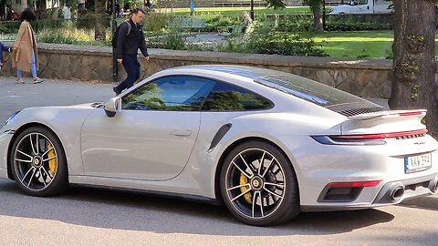 [8k] Crayon Porsche 992 Turbo S in the wild in Sweden. Looks great!