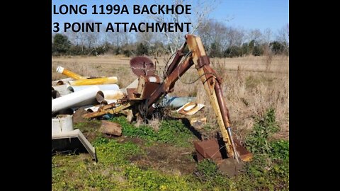 LONG 1199a Backhoe attachment Restoration Part 1