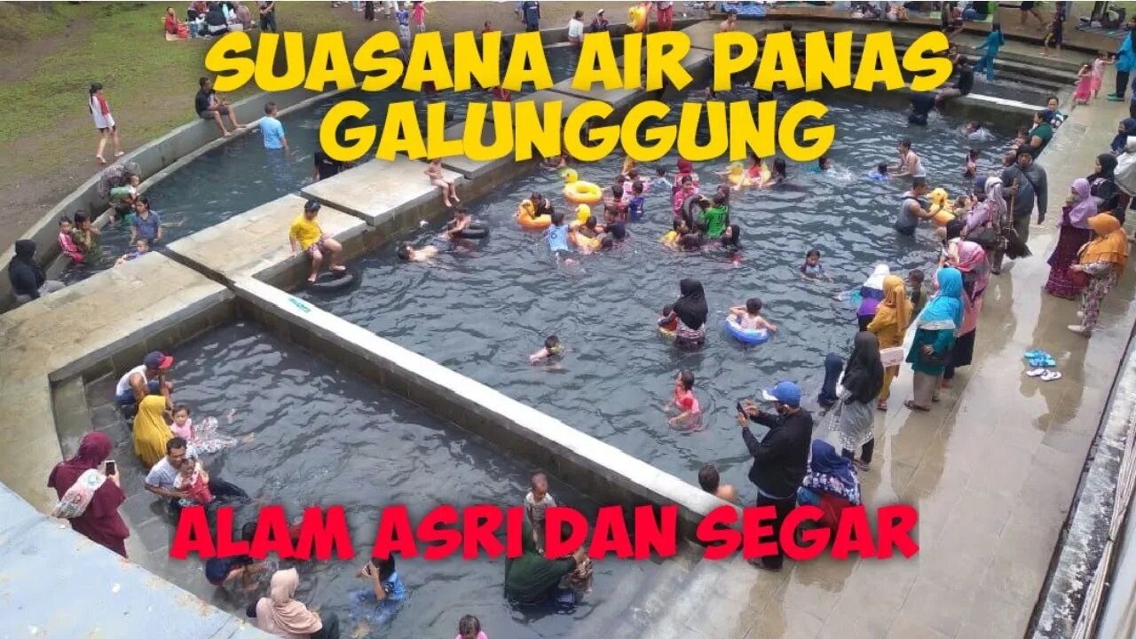 Berenang di pemandian air panas galunggung