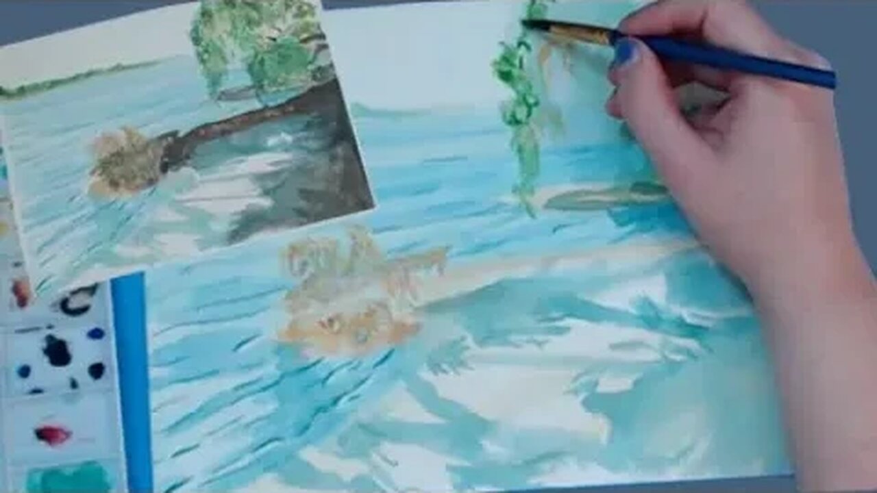 Hideaway Beach Watercolor