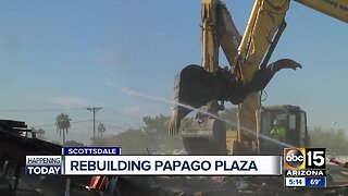 Demolition starts on Scottsdale's Papago Plaza