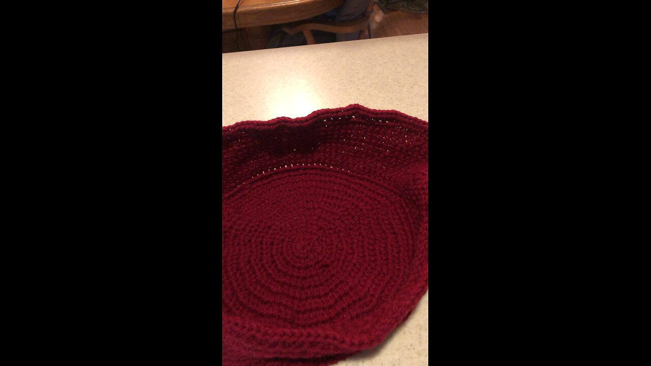 Crocheting a hat