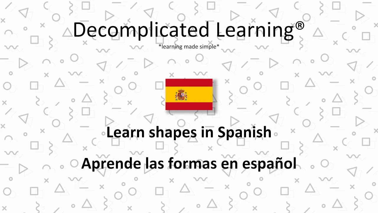 Learn shapes in Spanish