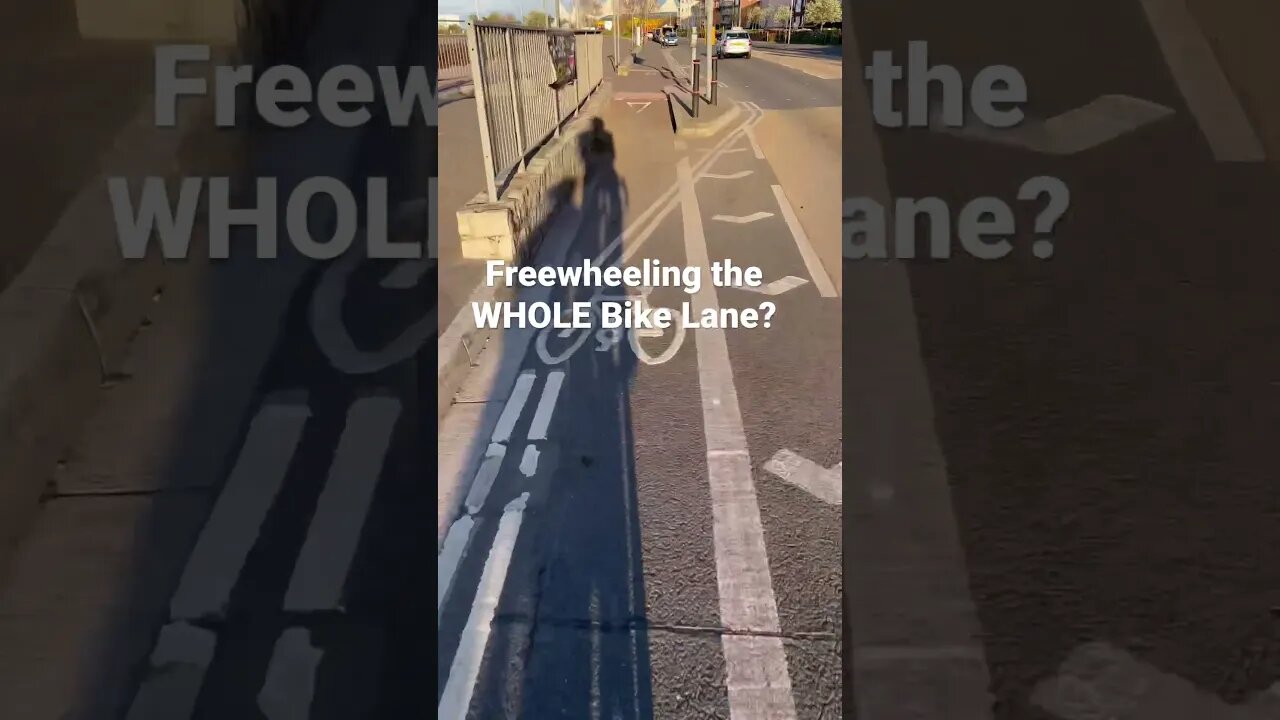 Freewheel Bike Lane Cycling Challenge #shorts